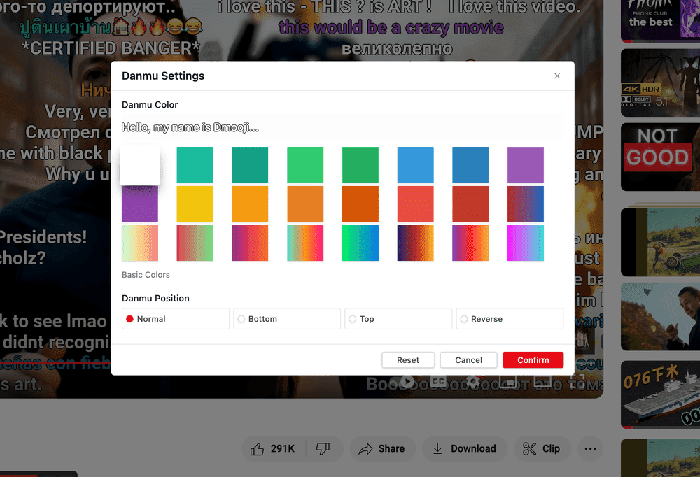 Expression features showcase